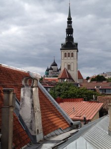 Tallinn, the capital of Estonia, is Europe's best preserved medieval city. This is the view out the window of the hotel I stayed in in Tallinn.